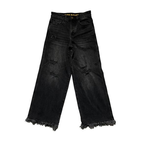 wide fringe denim pants / BRACK パンツ wide fringe denim pants
